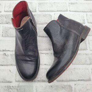 Bed Stu Yurisa Cobbler Leather Ankle Boots Black Rustic Women's 7.5